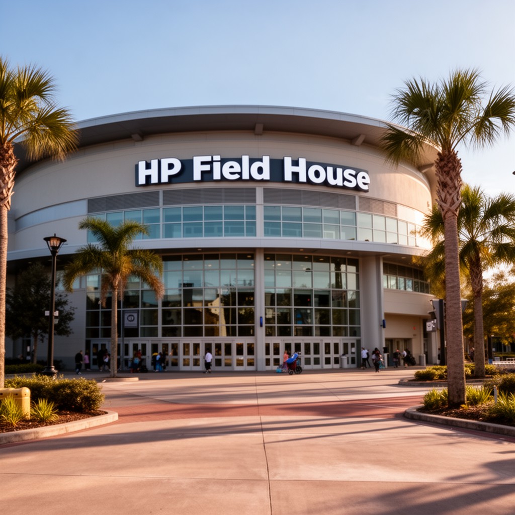 AI-generated illustration of HP Field House