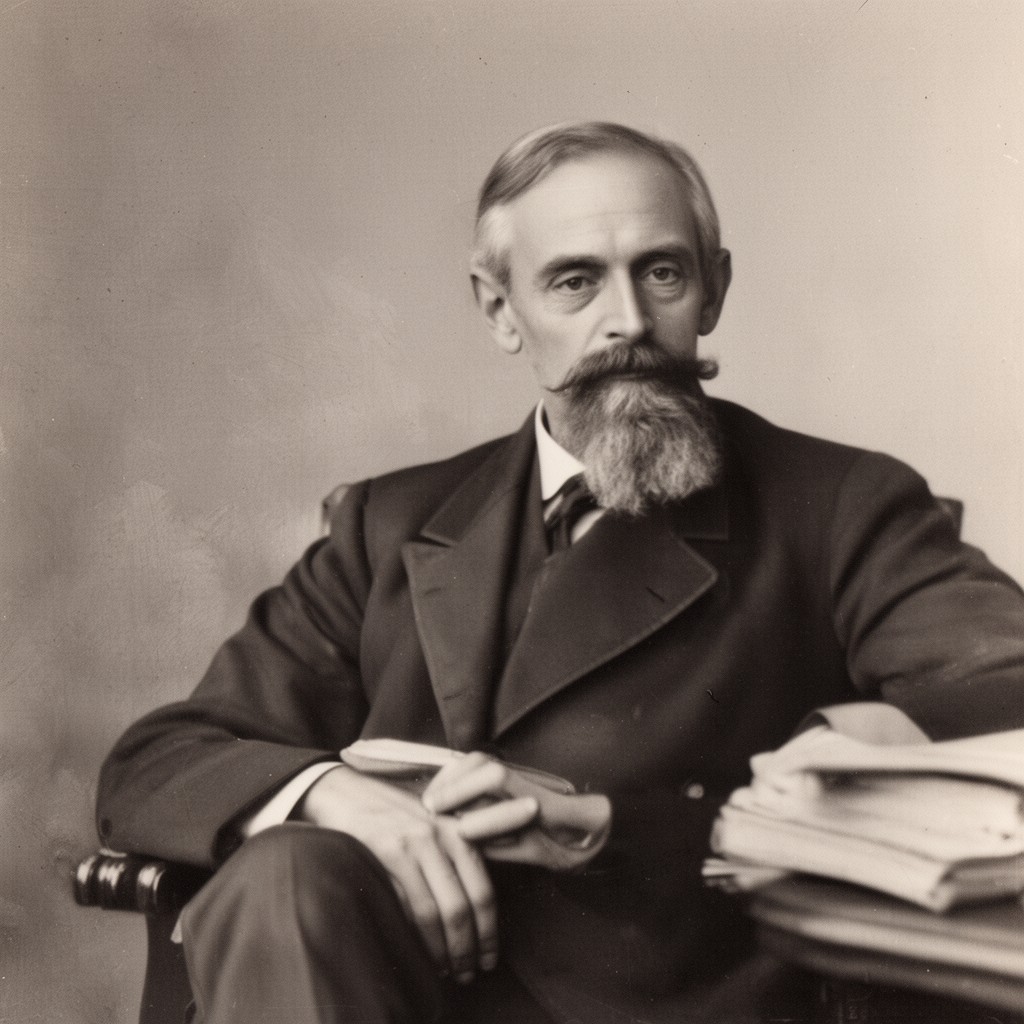 AI-generated illustration of Émile Durkheim