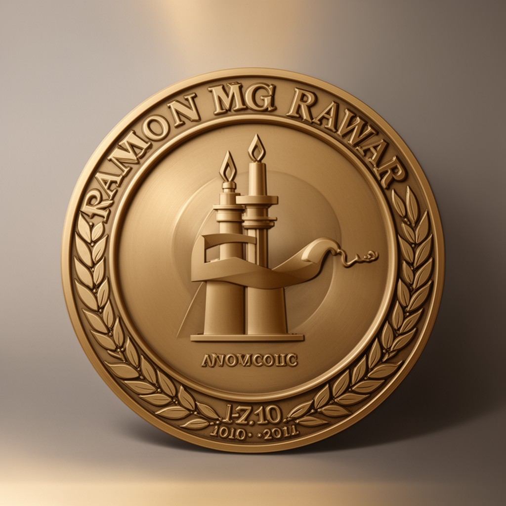 AI-generated illustration of Ramon Magsaysay Award
