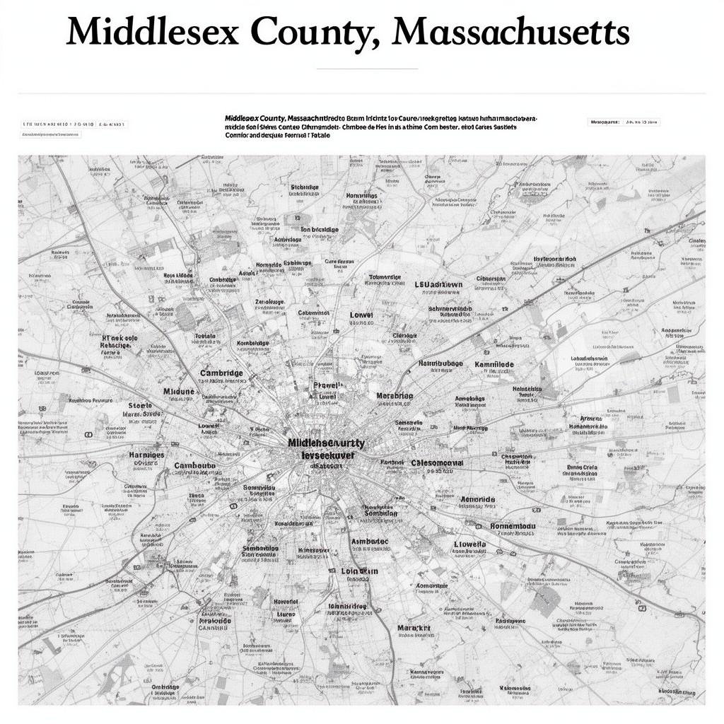 AI-generated illustration of Middlesex County, Massachusetts