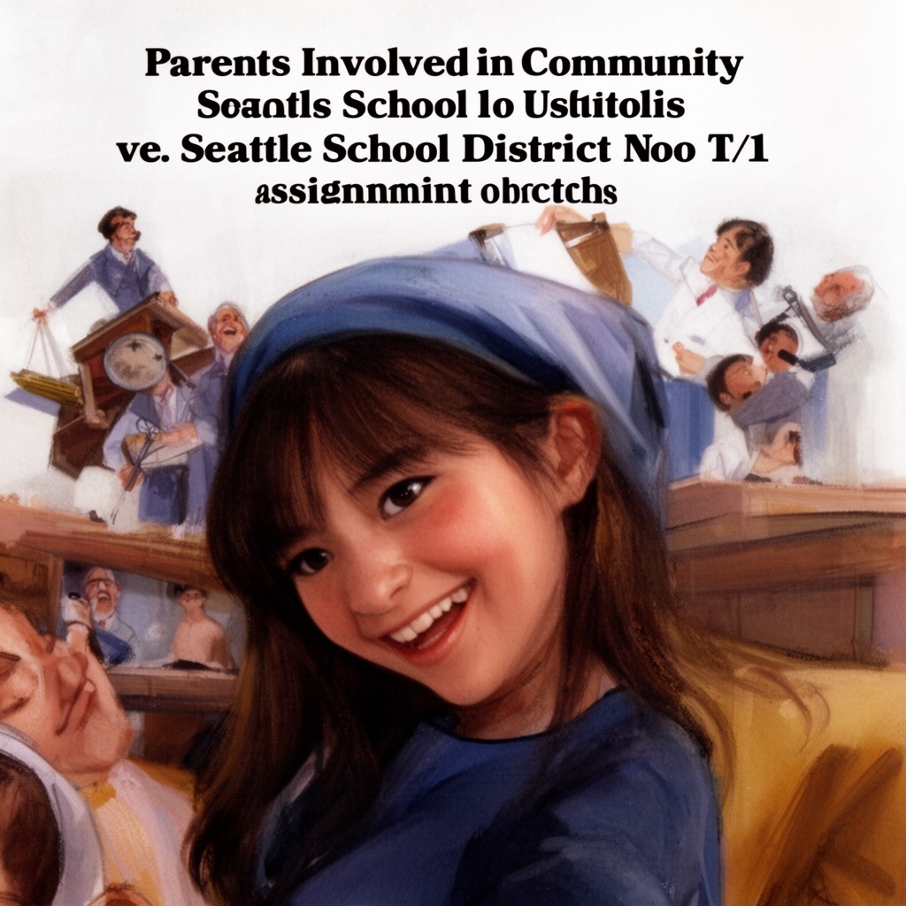 AI-generated illustration of Parents Involved in Community Schools v. Seattle School District No. 1