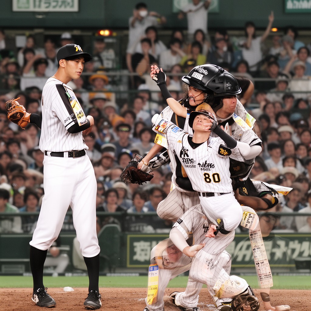 AI-generated illustration of Hanshin Tigers