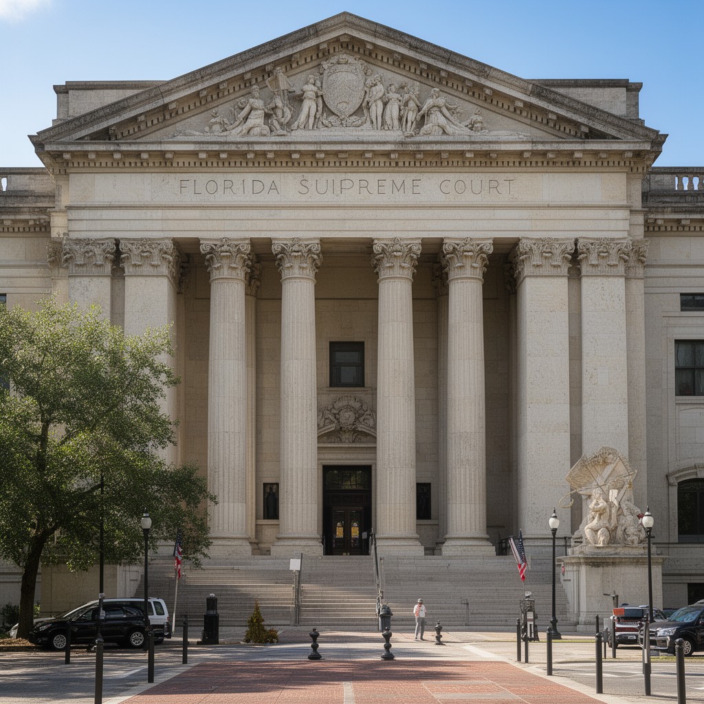 AI-generated illustration of Florida Supreme Court Building