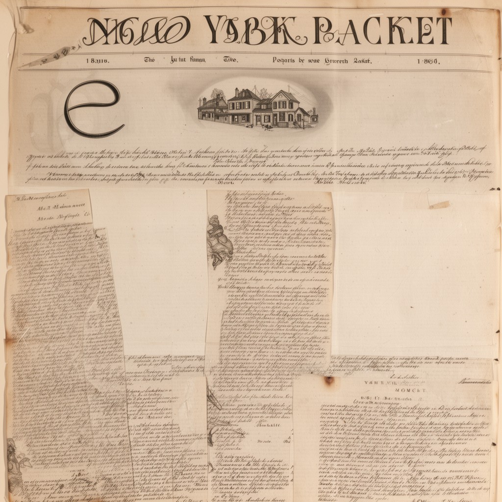 AI-generated illustration of The New York Packet