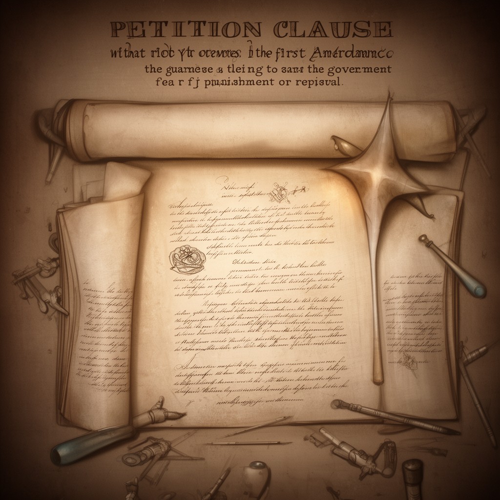 AI-generated illustration of Petition Clause