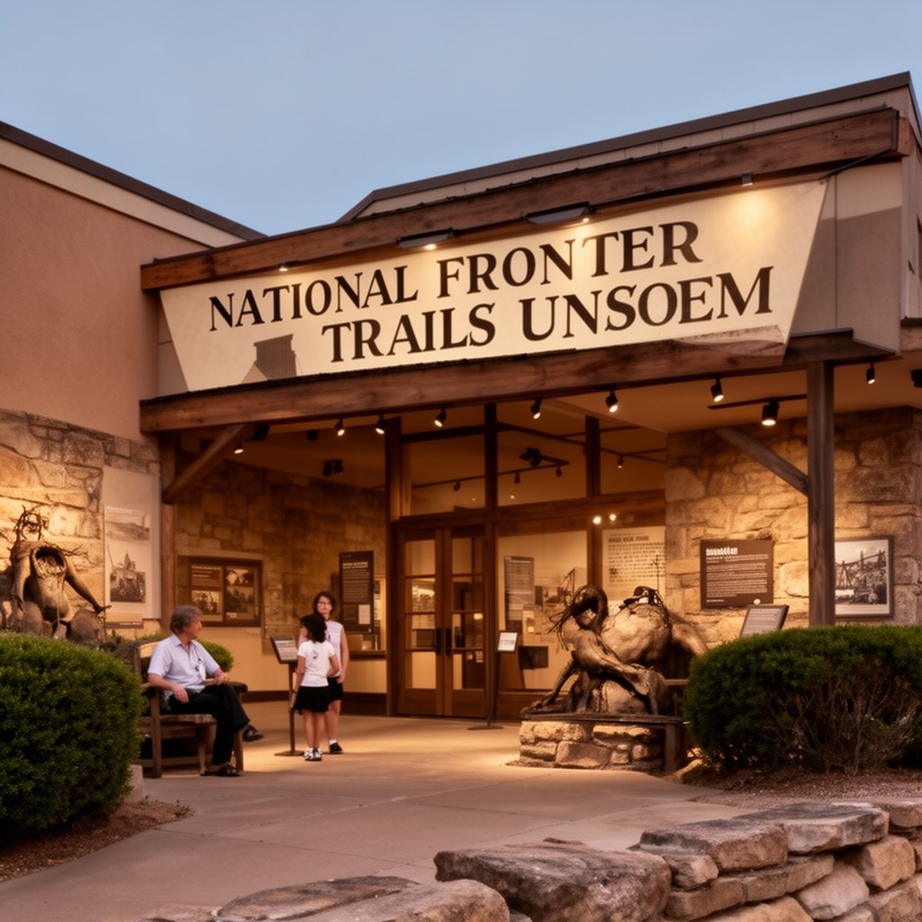 AI-generated illustration of National Frontier Trails Museum
