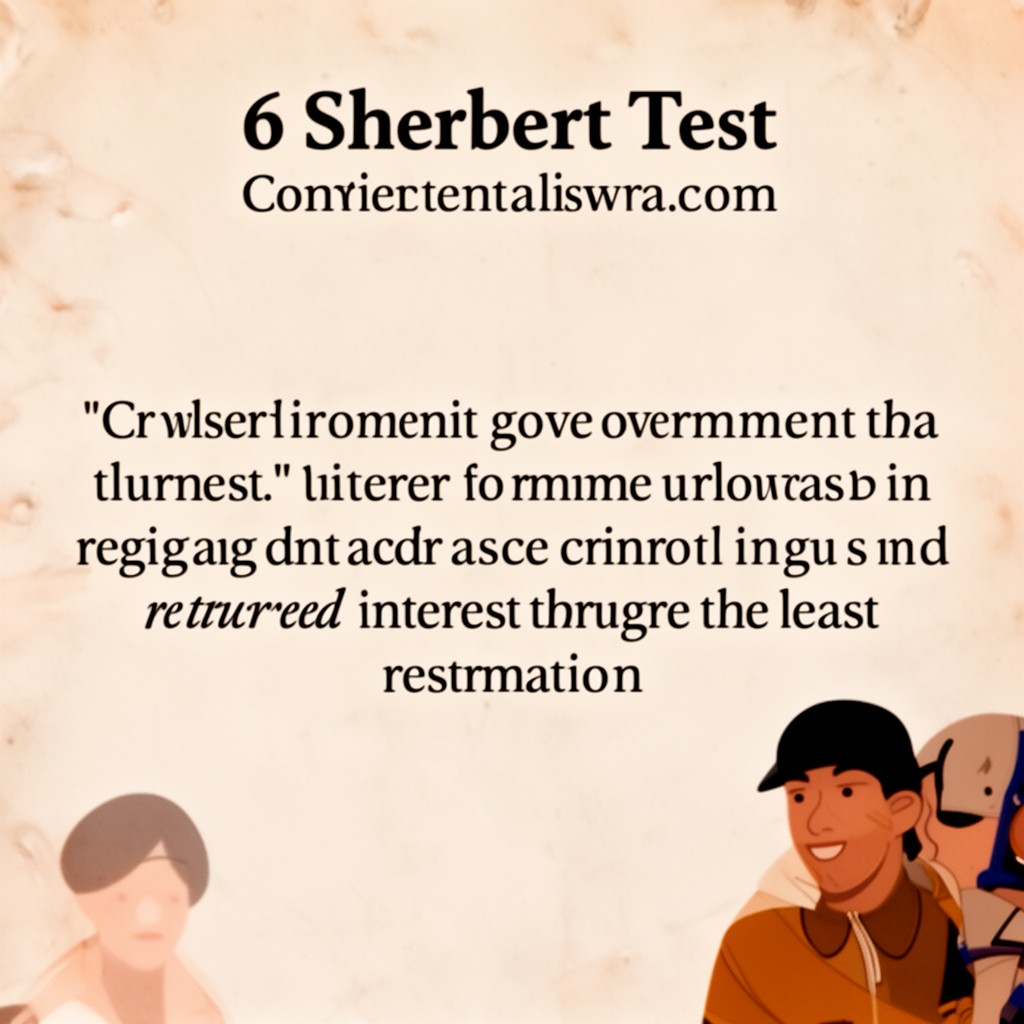 AI-generated illustration of Sherbert test