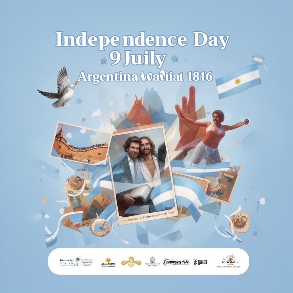 AI-generated illustration of Independence Day (9 July)