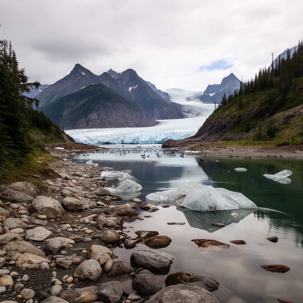 AI-generated illustration of Kenai Fjords National Park