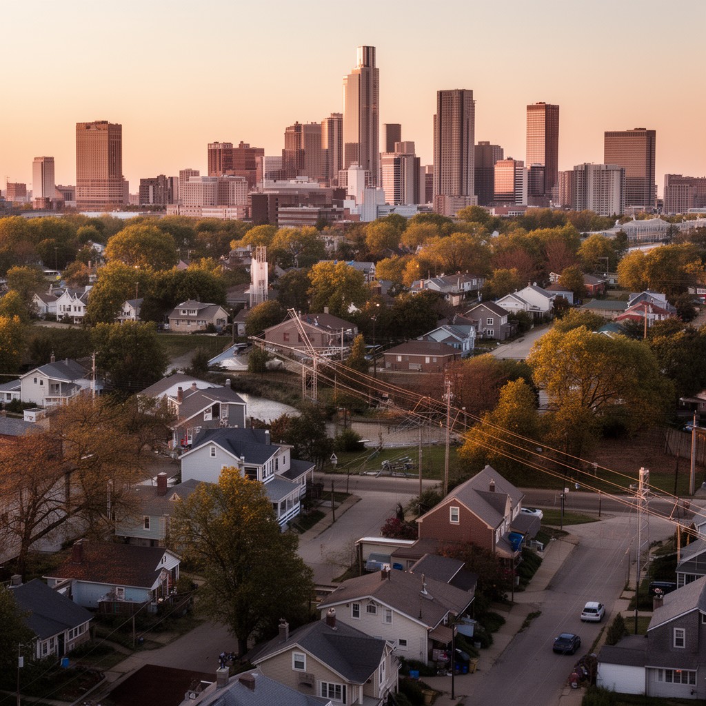 AI-generated illustration of Homewood, Illinois