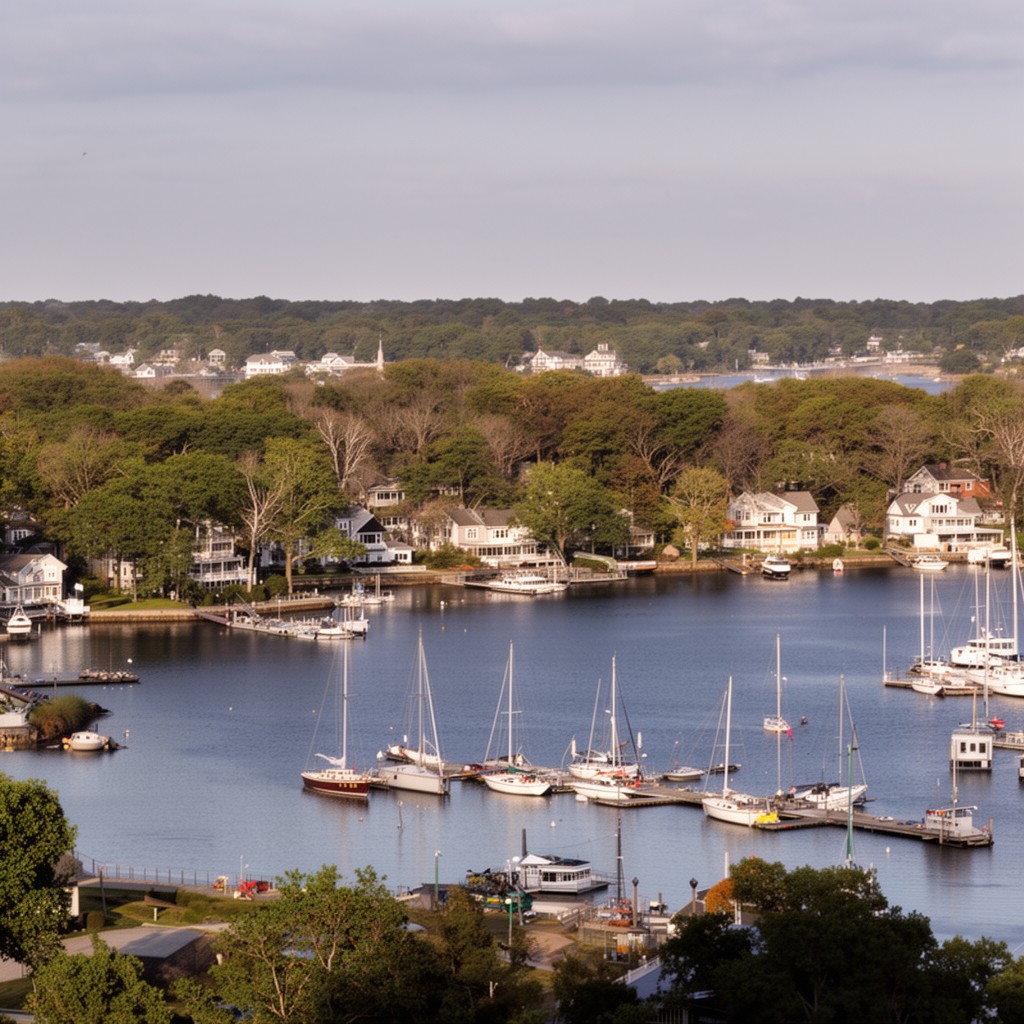 AI-generated illustration of Centerport, New York