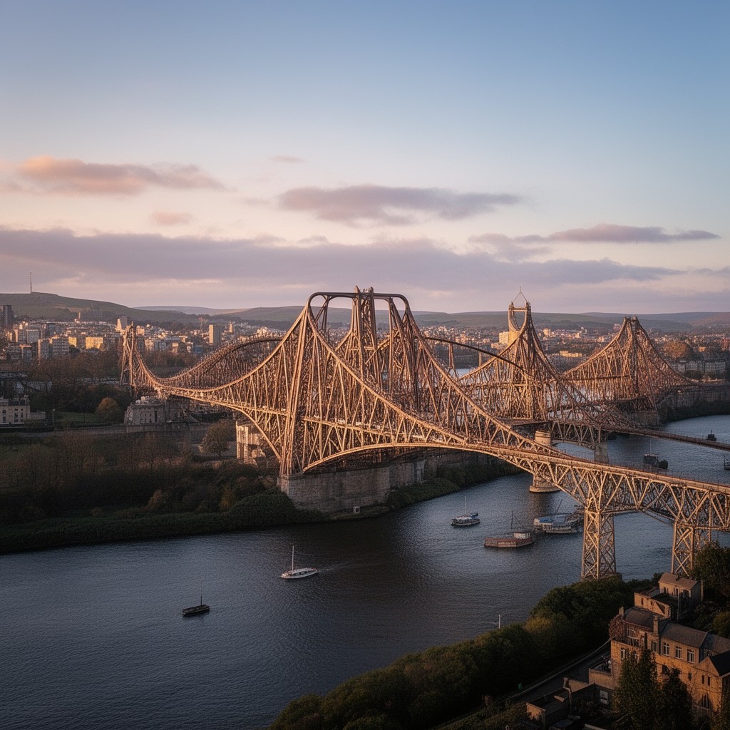 AI-generated illustration of Forth Bridge
