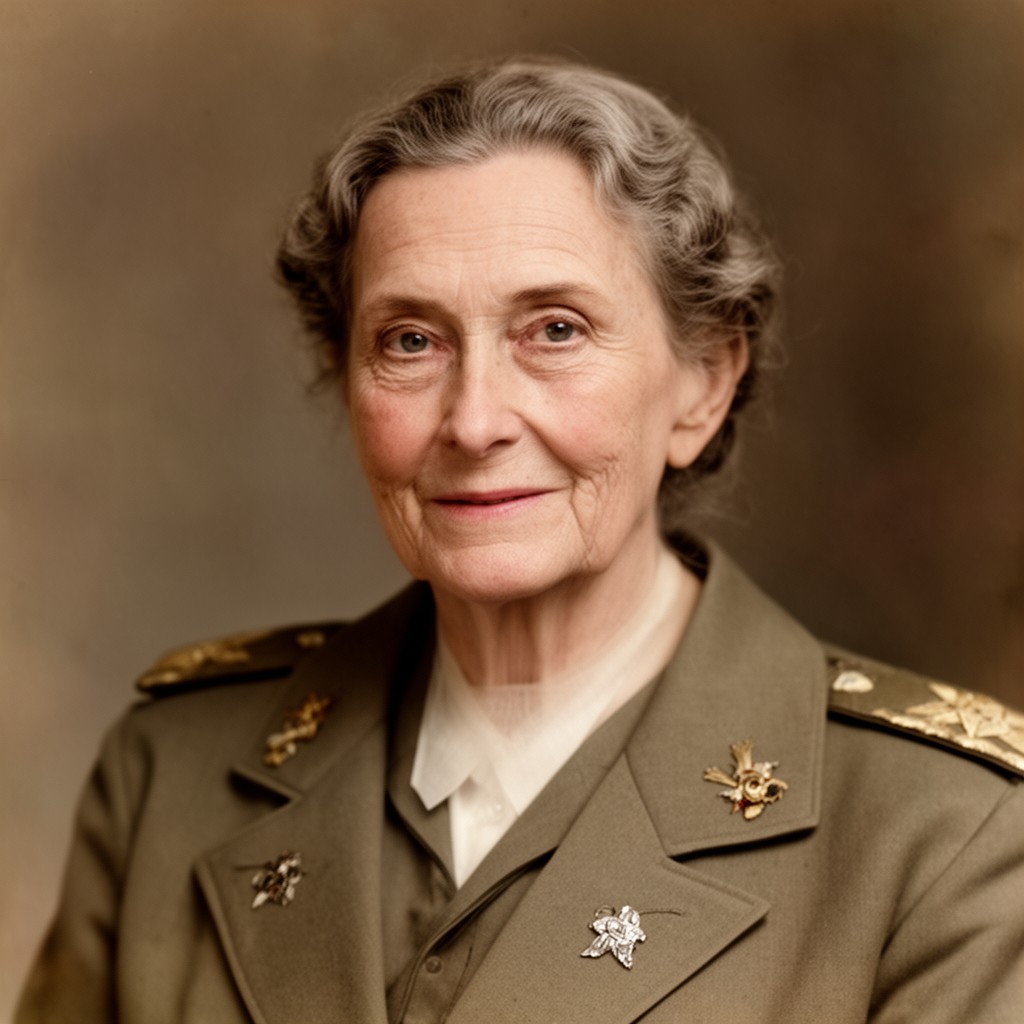 AI-generated illustration of Mary Pinkney Hardy MacArthur