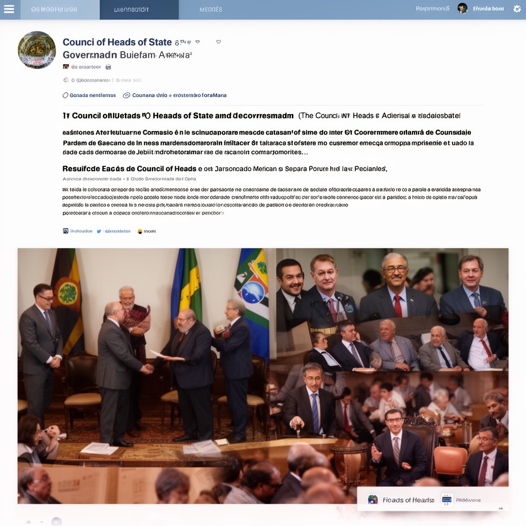 AI-generated illustration of Council of Heads of State and Government