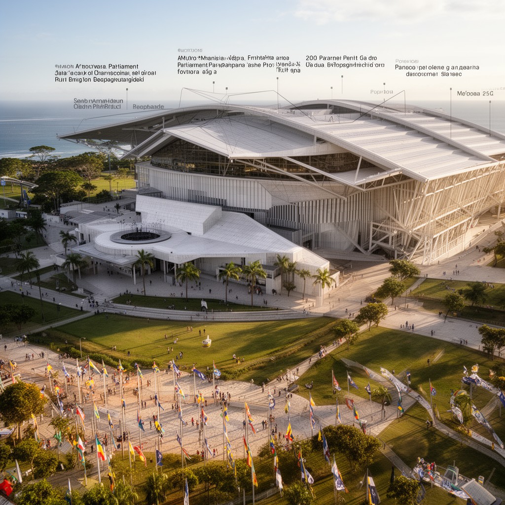 AI-generated illustration of South American Parliament (planned)