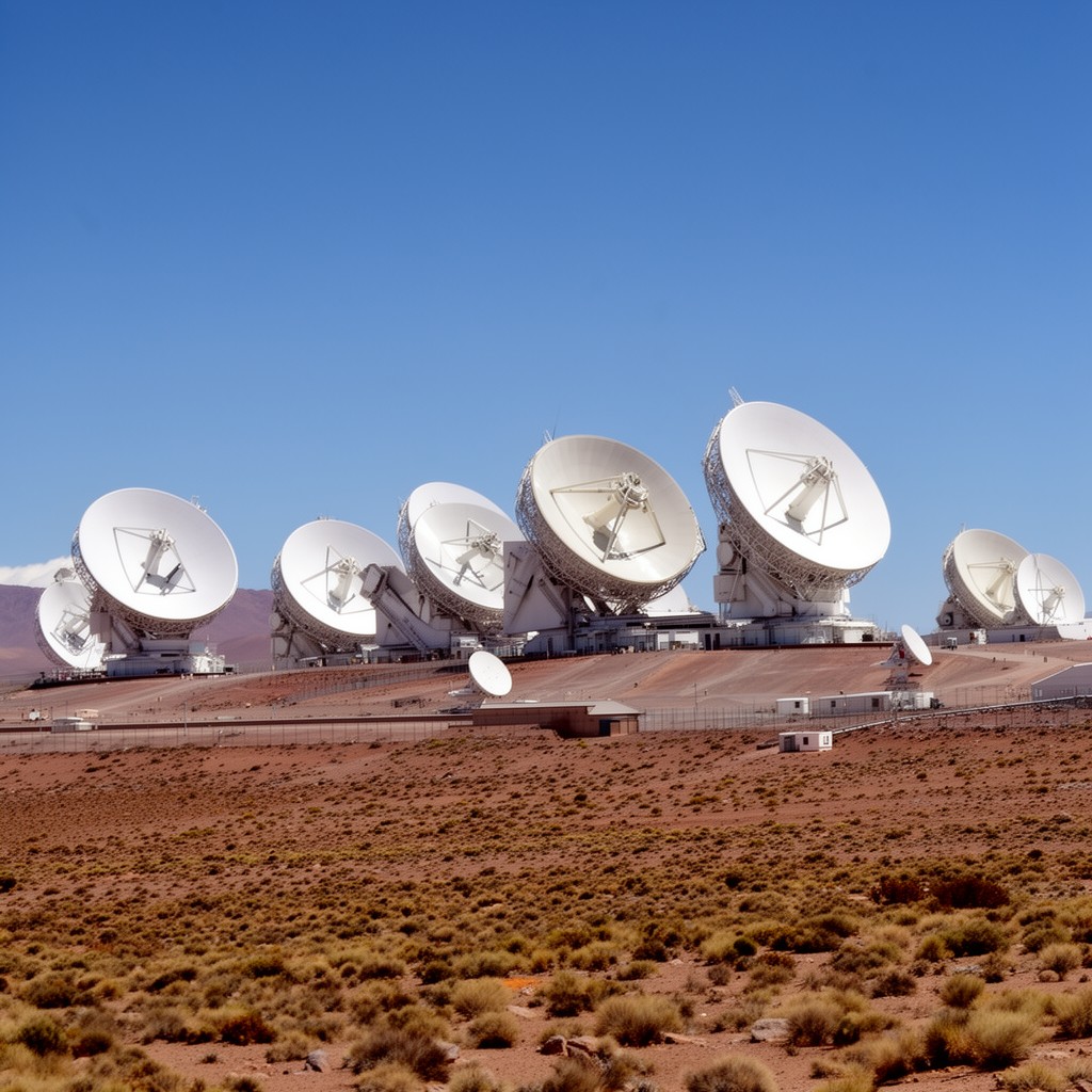 AI-generated illustration of Atacama Large Millimeter/submillimeter Array