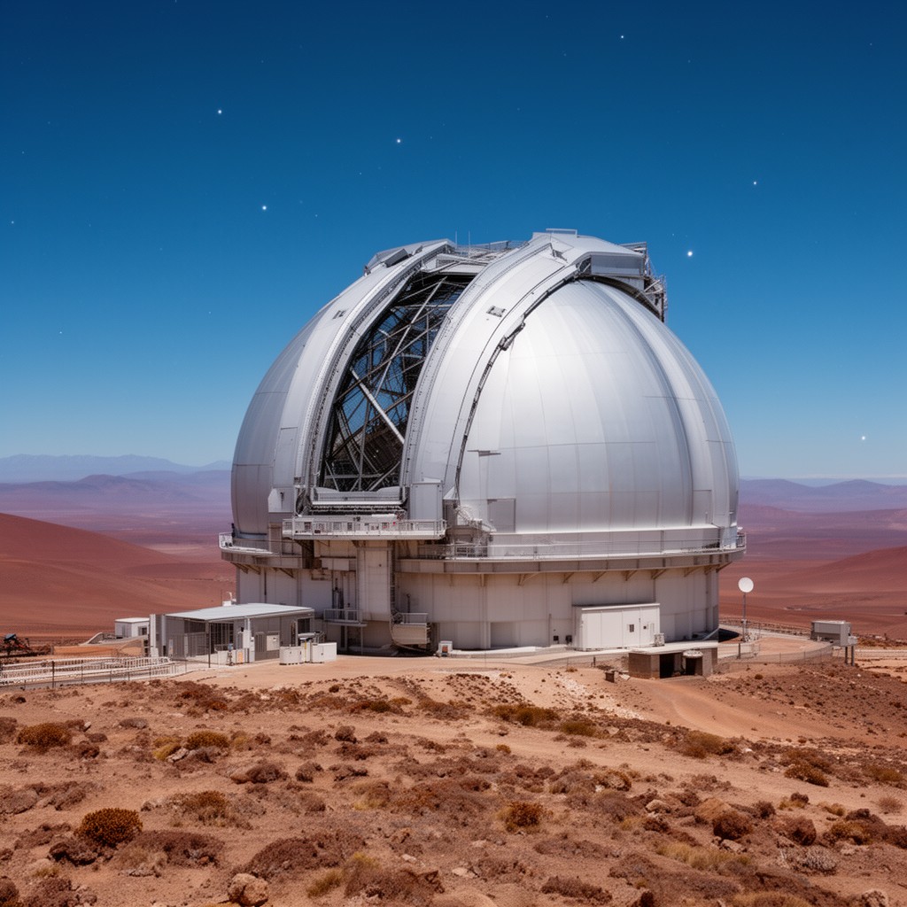 AI-generated illustration of Paranal Observatory