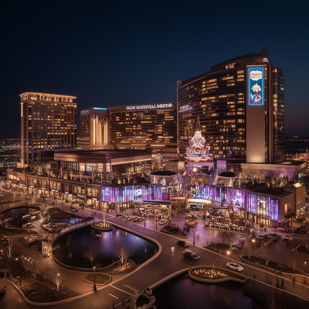 AI-generated illustration of MGM National Harbor