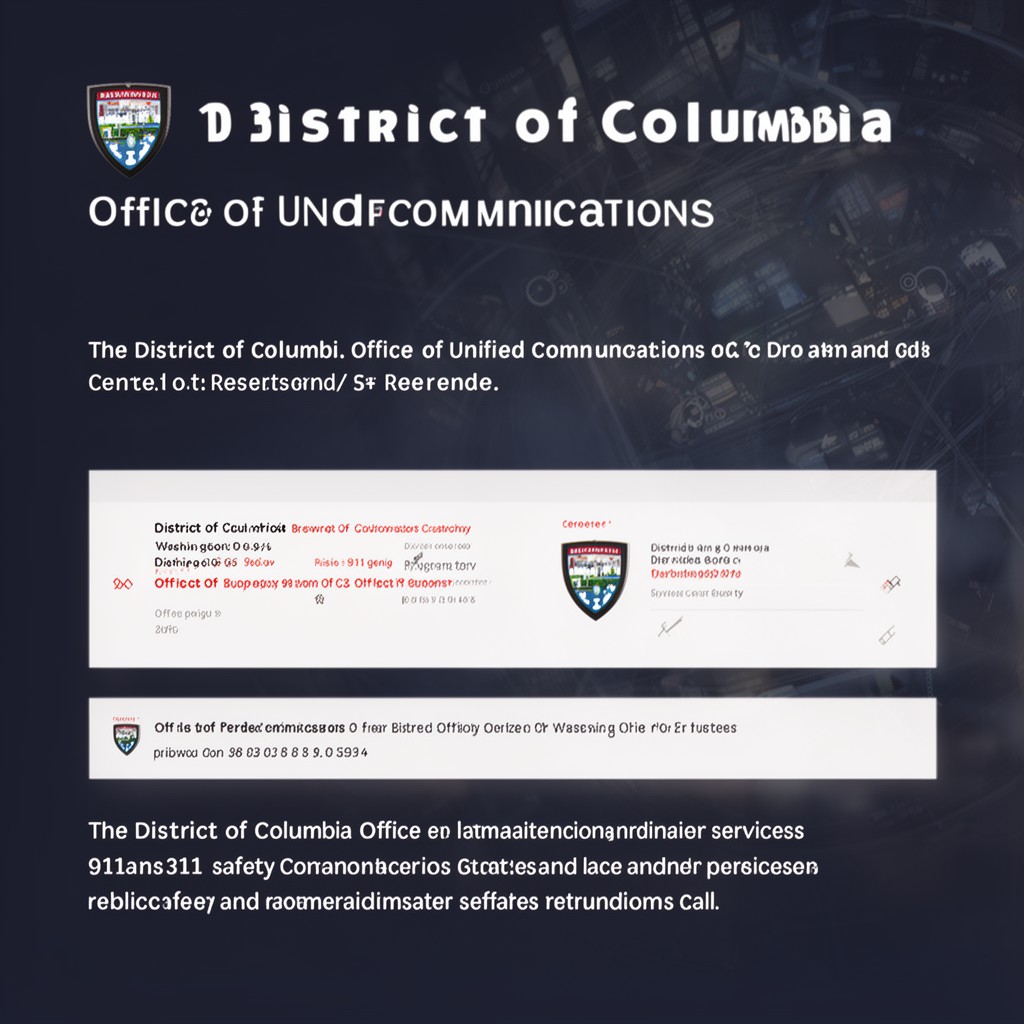 AI-generated illustration of District of Columbia Office of Unified Communications