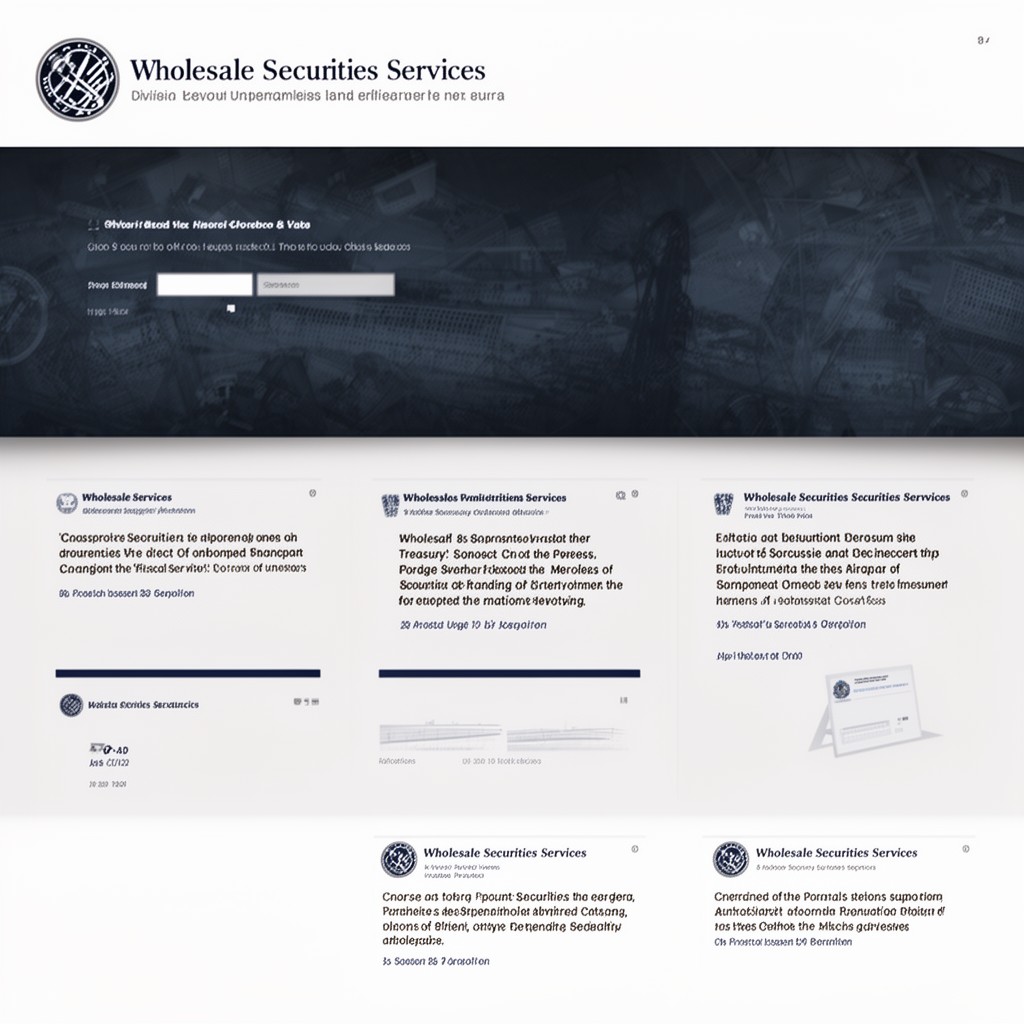 AI-generated illustration of Wholesale Securities Services