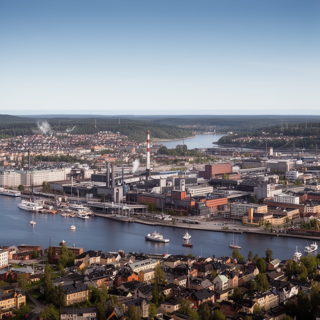 AI-generated illustration of Gävle Municipality