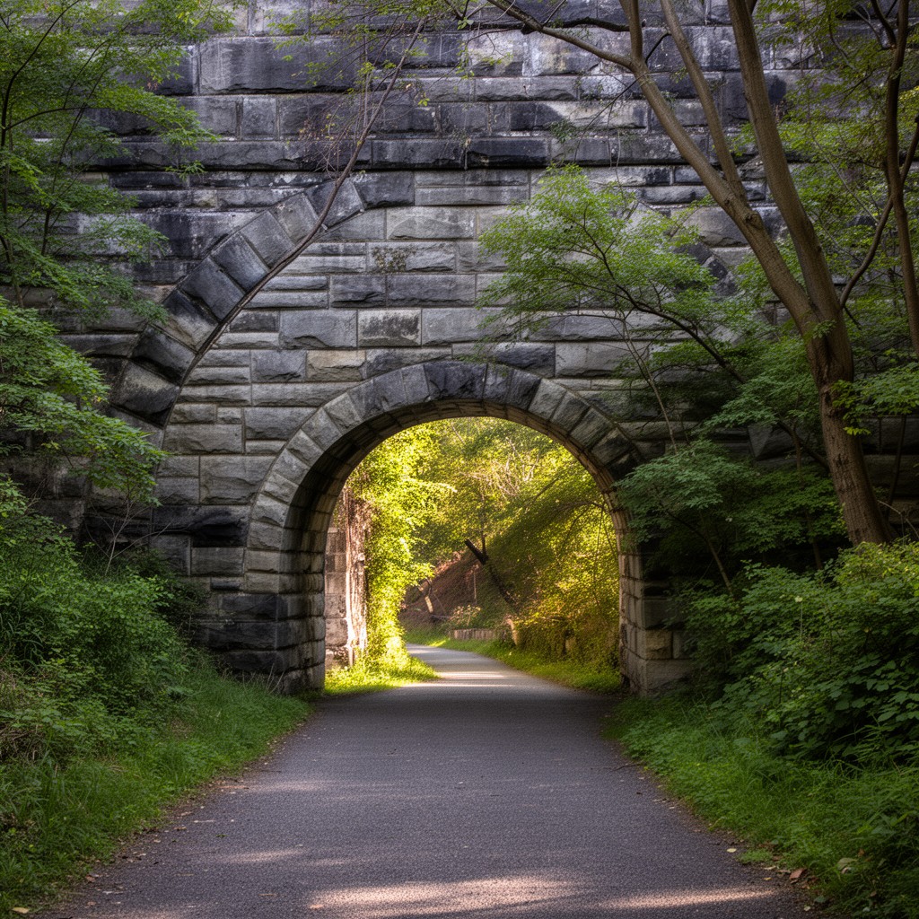 AI-generated illustration of Old Croton Aqueduct State Historic Park