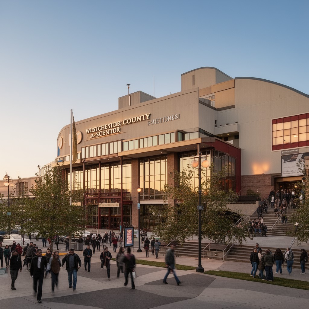 AI-generated illustration of Westchester County Center