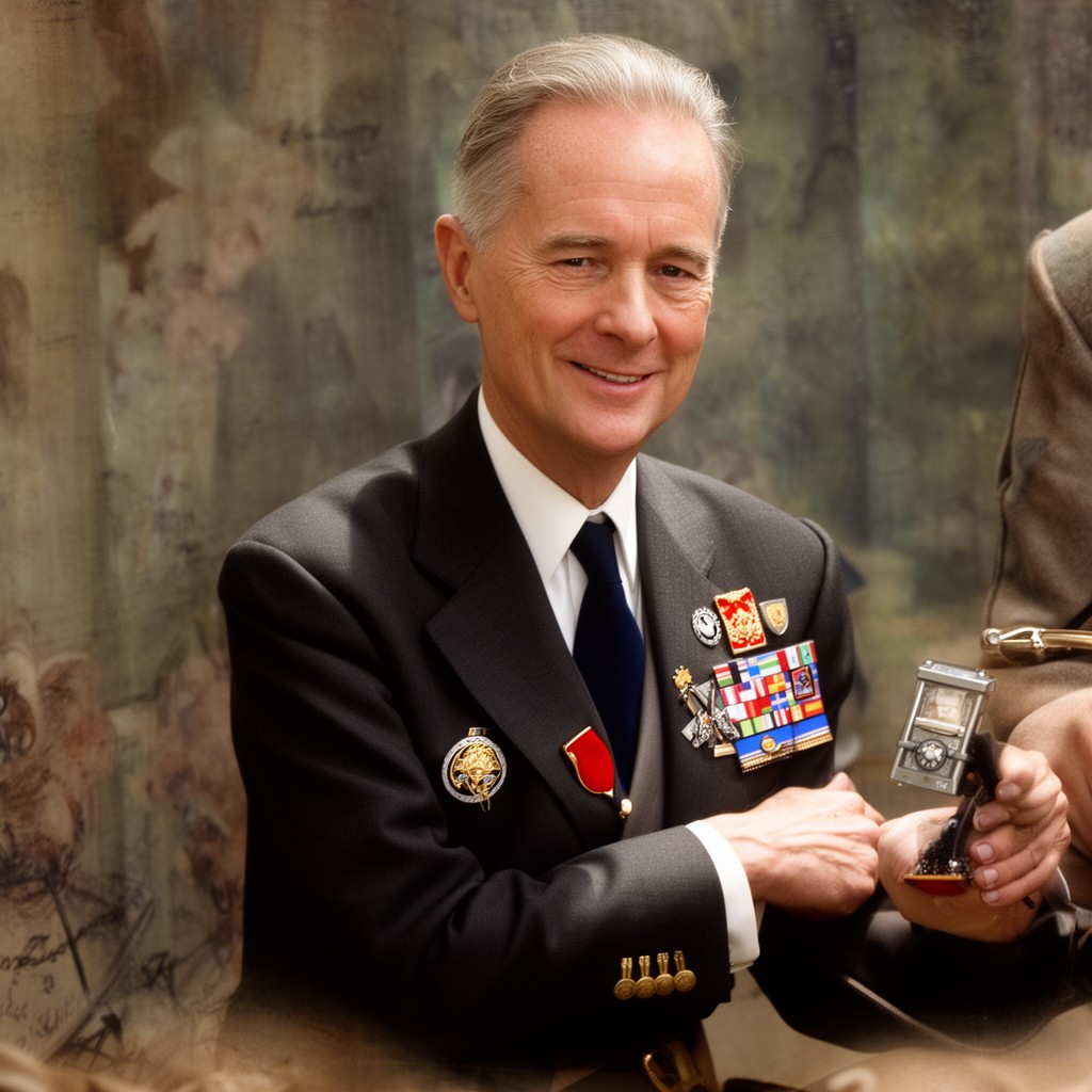 AI-generated illustration of Prince Bernhard of the Netherlands