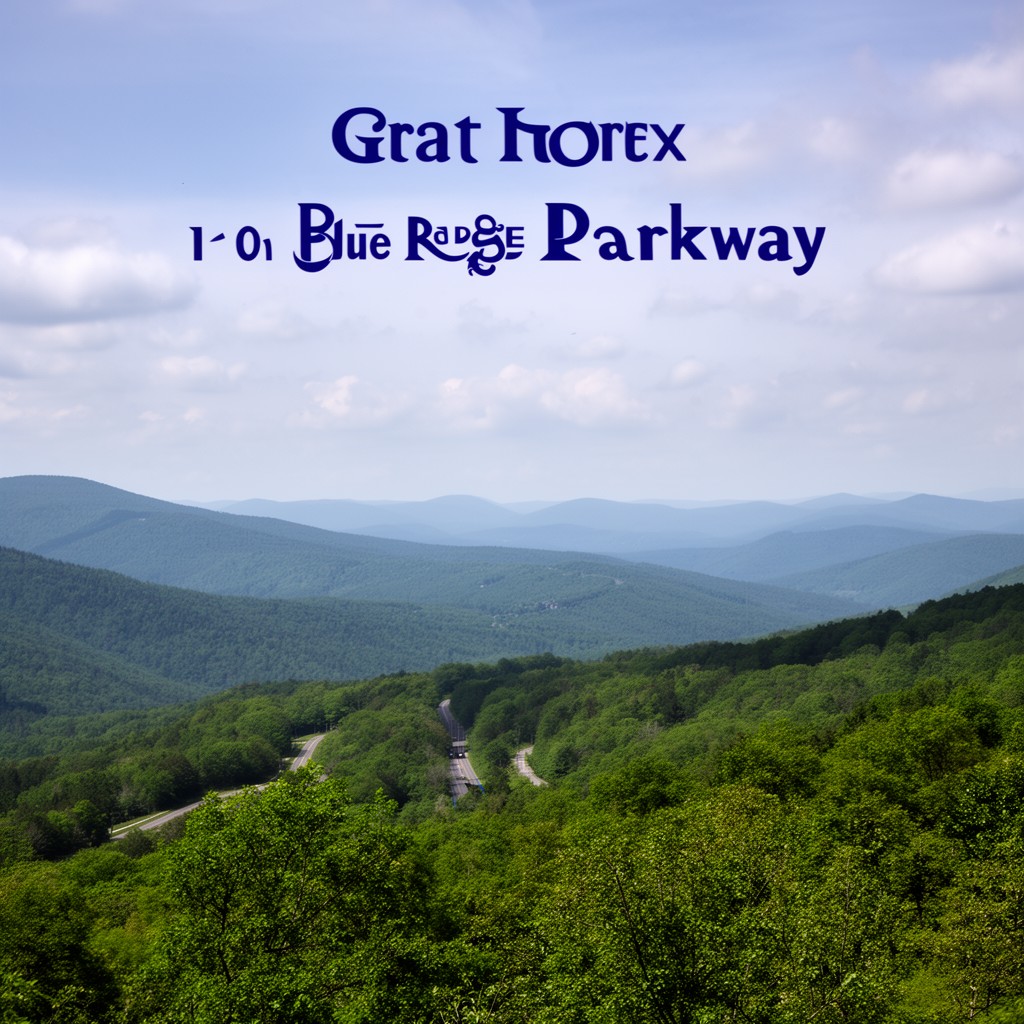 AI-generated illustration of Blue Ridge Parkway