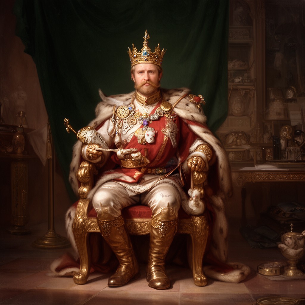AI-generated illustration of King