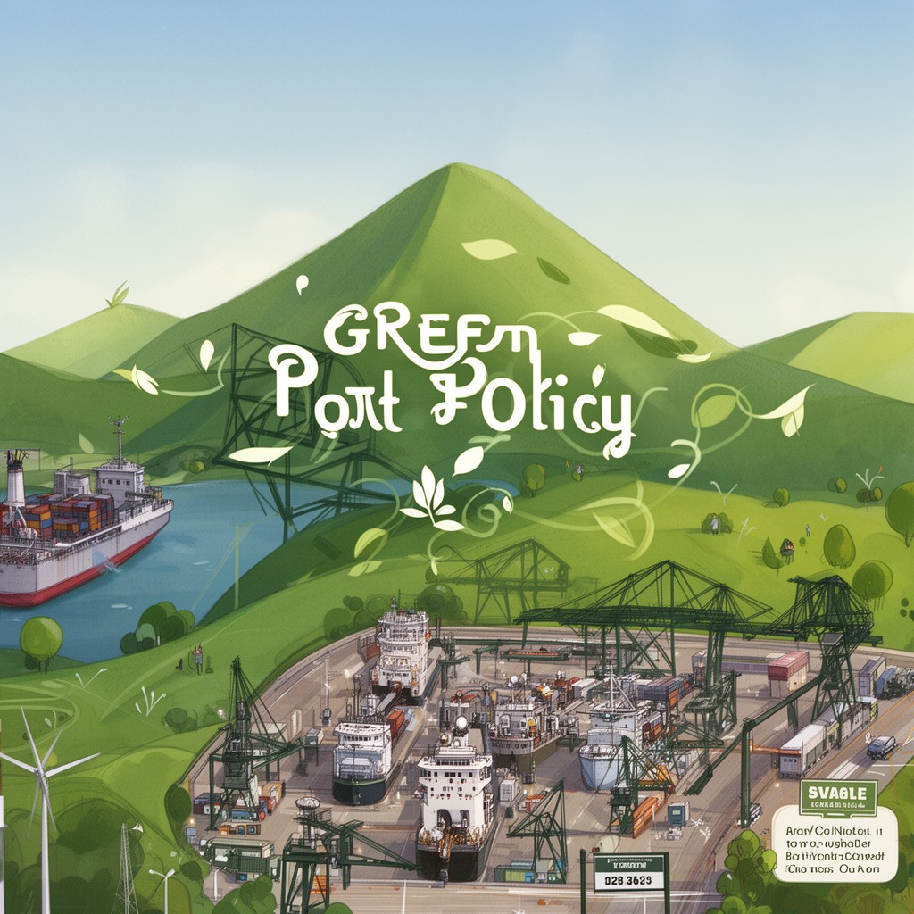 AI-generated illustration of Green Port Policy