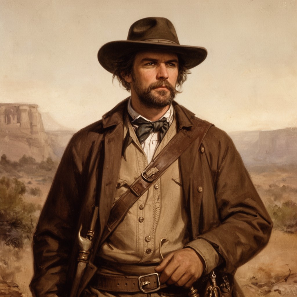 AI-generated illustration of Kit Carson