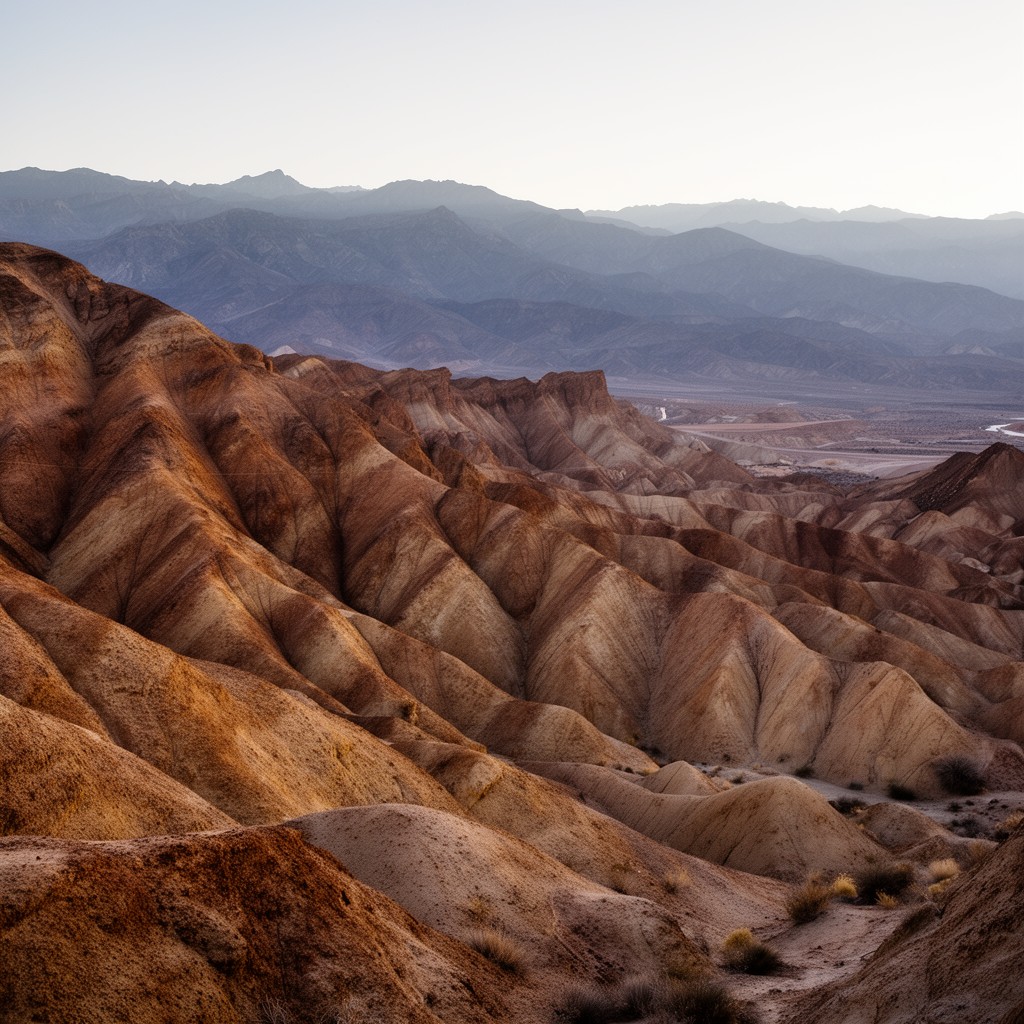 AI-generated illustration of Zabriskie Point