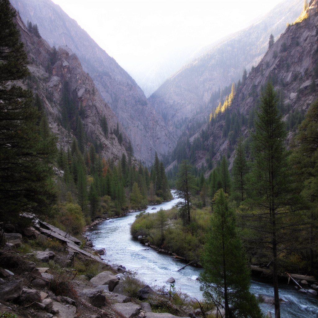 AI-generated illustration of Lytle Creek area