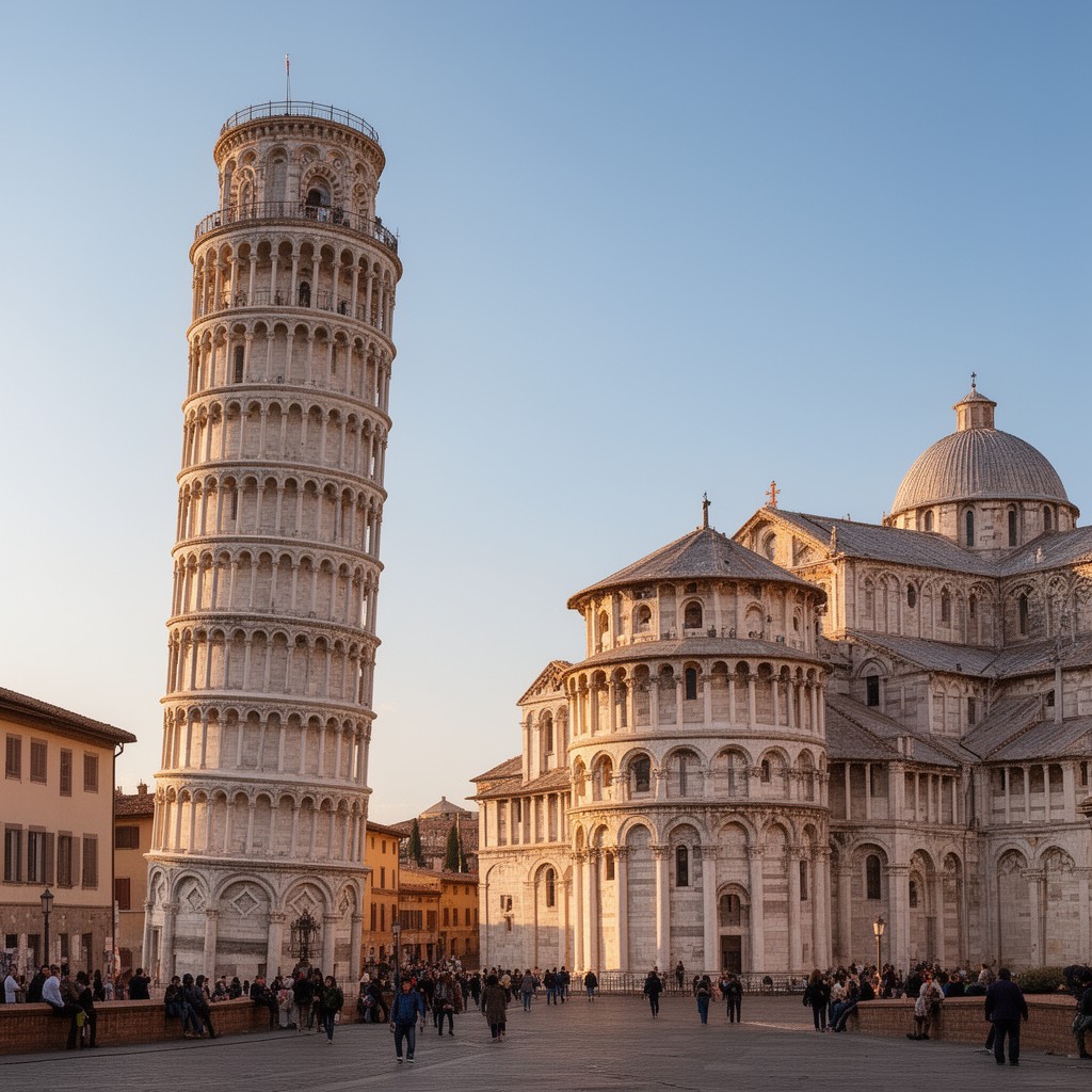 AI-generated illustration of Pisa