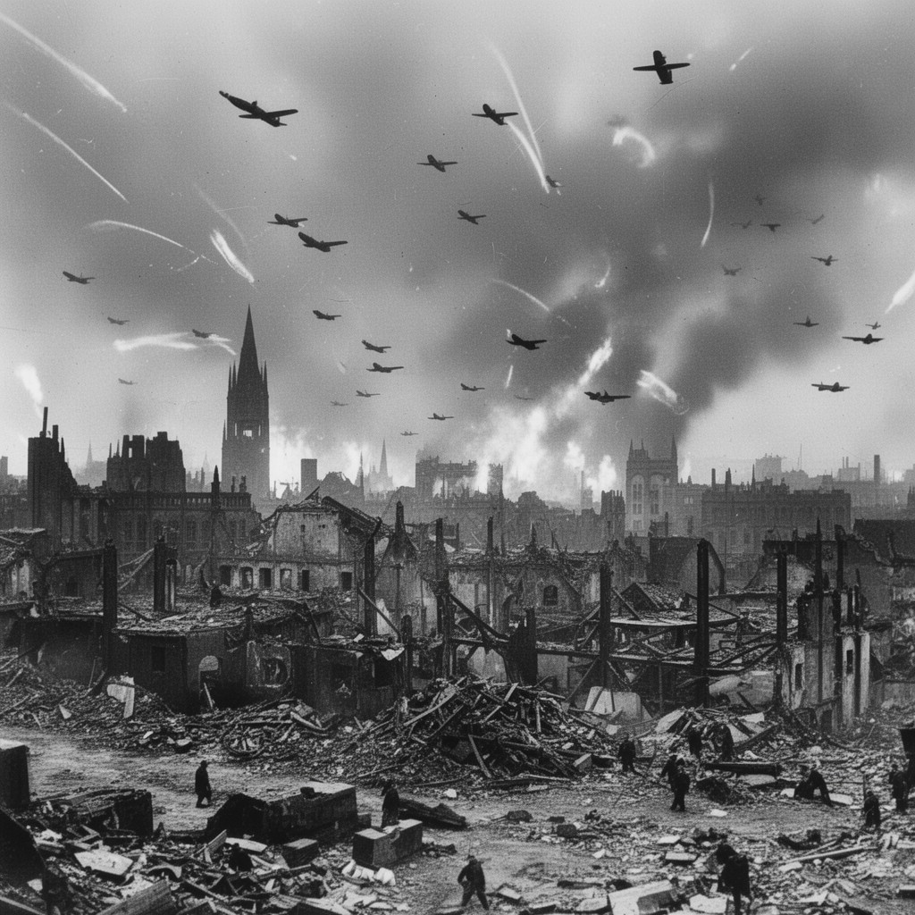 AI-generated illustration of Battle of Hamburg