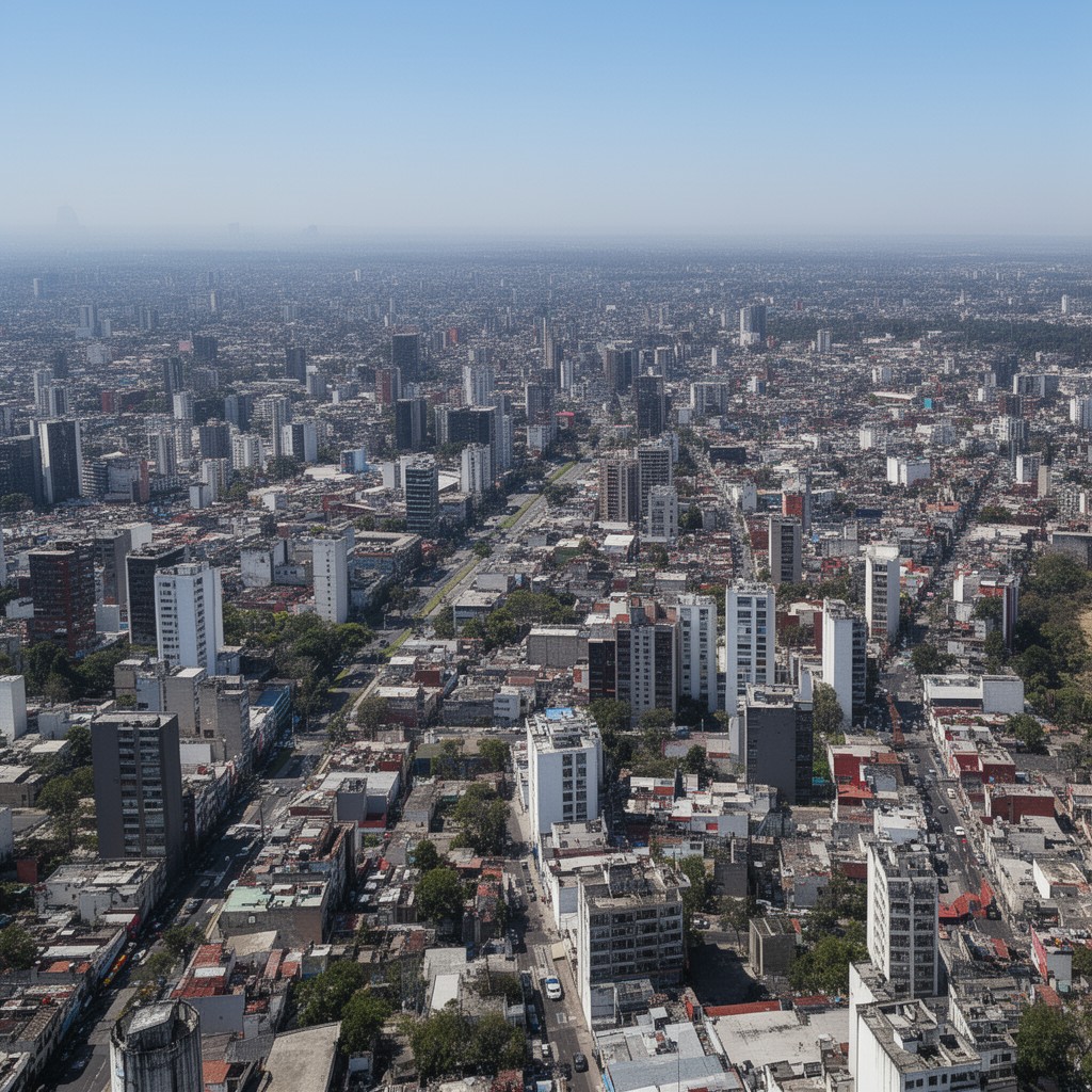 AI-generated illustration of Silicon Valley of Mexico