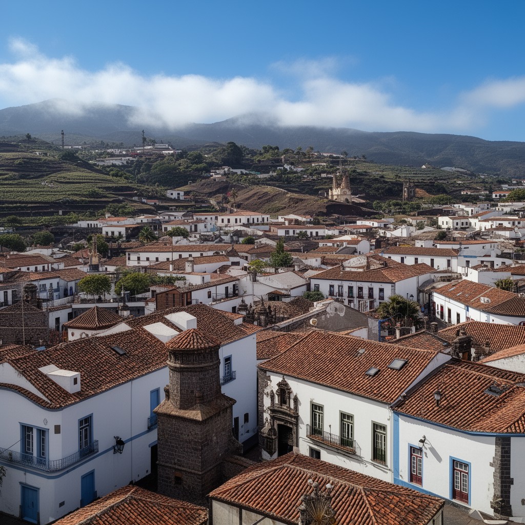 AI-generated illustration of San Cristóbal de La Laguna