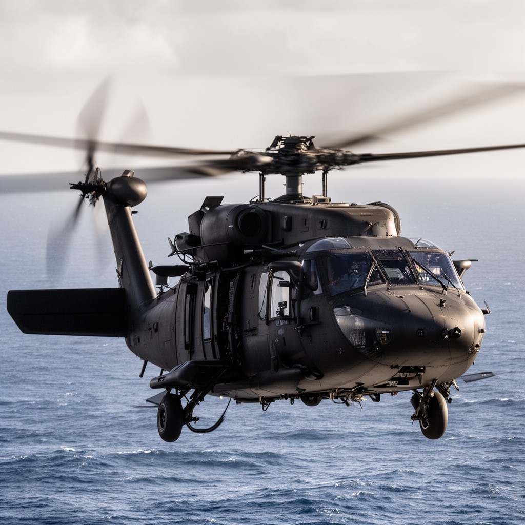 AI-generated illustration of MH-60 Black Hawk