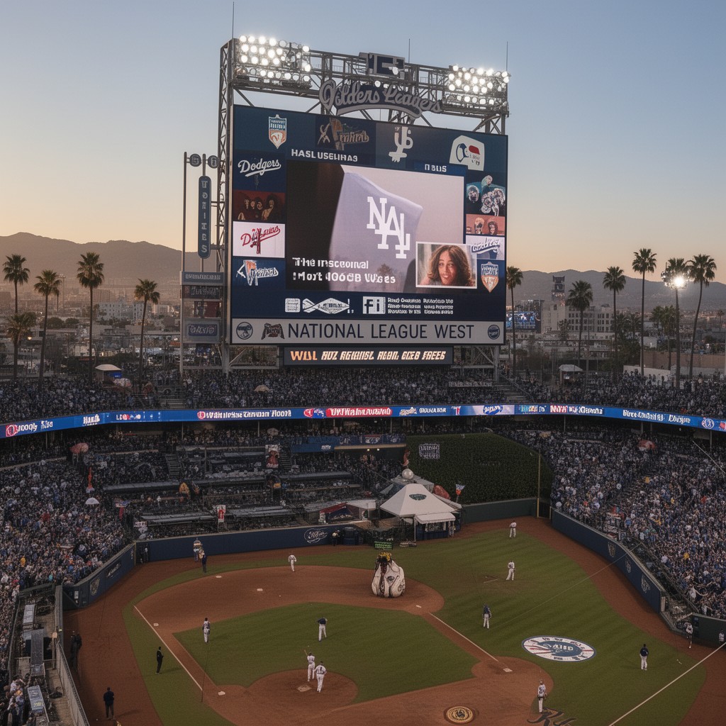 AI-generated illustration of National League West