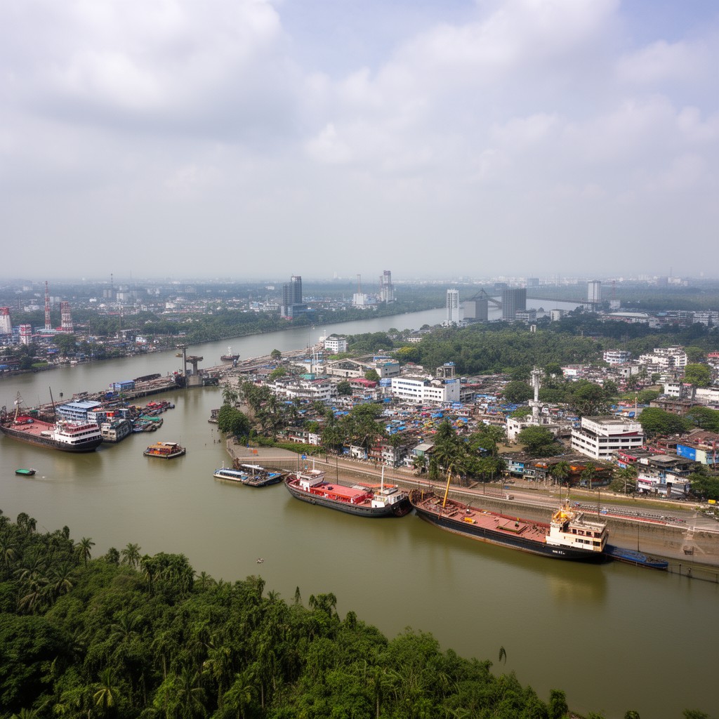 AI-generated illustration of Khulna