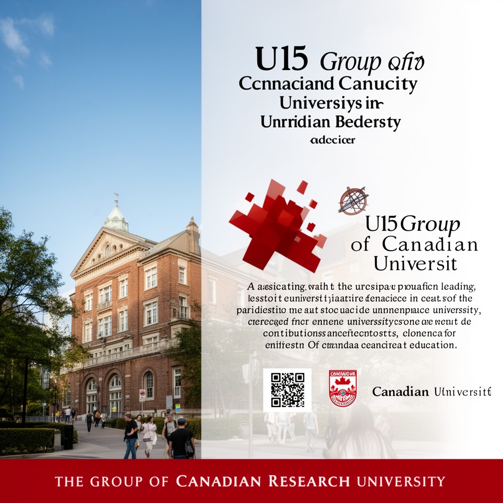 AI-generated illustration of U15 Group of Canadian Research Universities