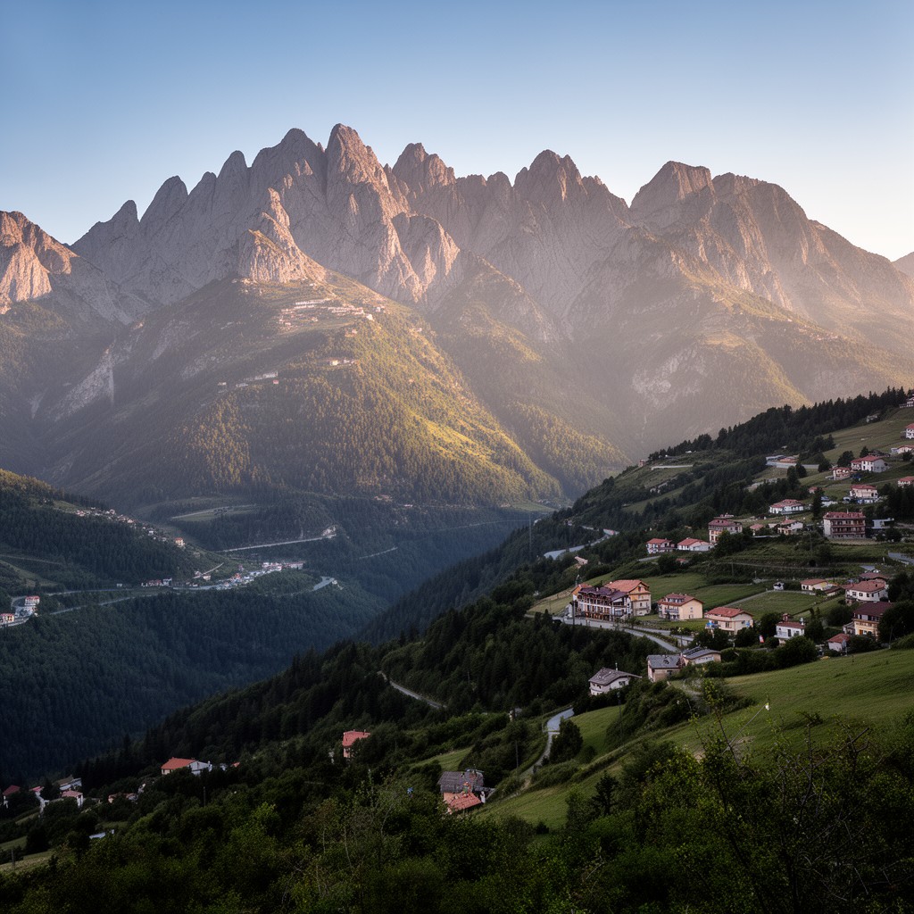 AI-generated illustration of Ligurian Alps