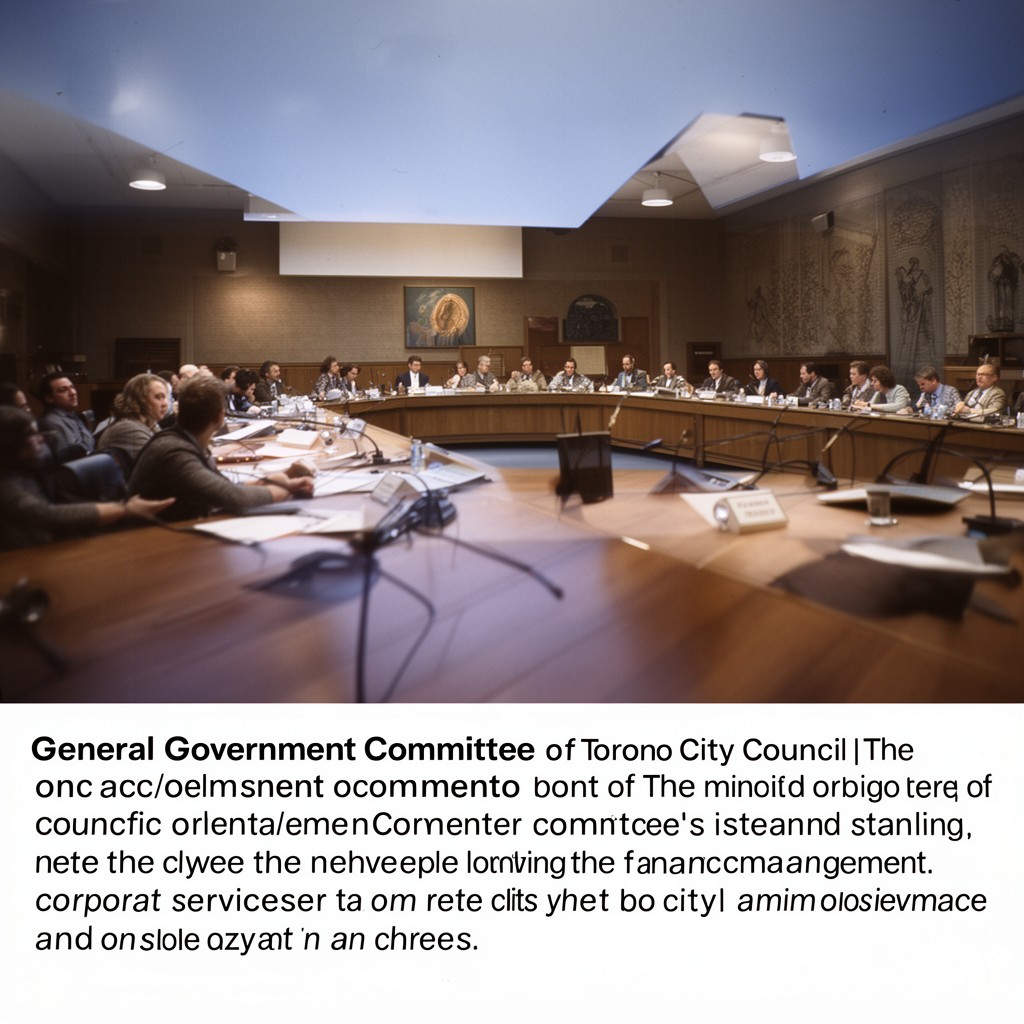 AI-generated illustration of General Government Committee of Toronto City Council