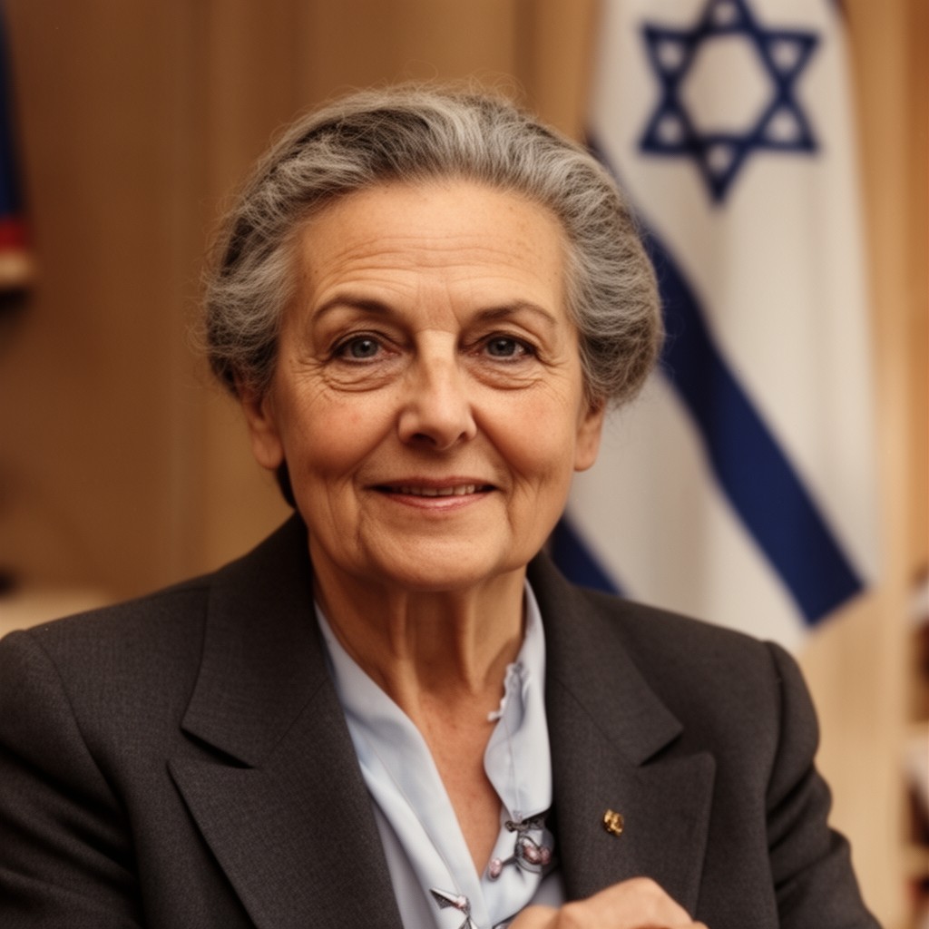 AI-generated illustration of Golda Meir