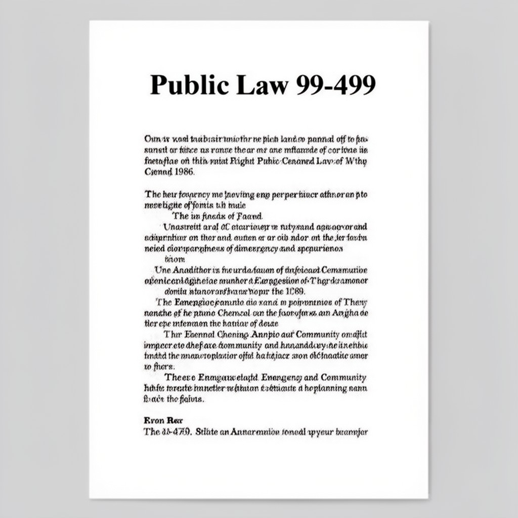 AI-generated illustration of Public Law 99-499