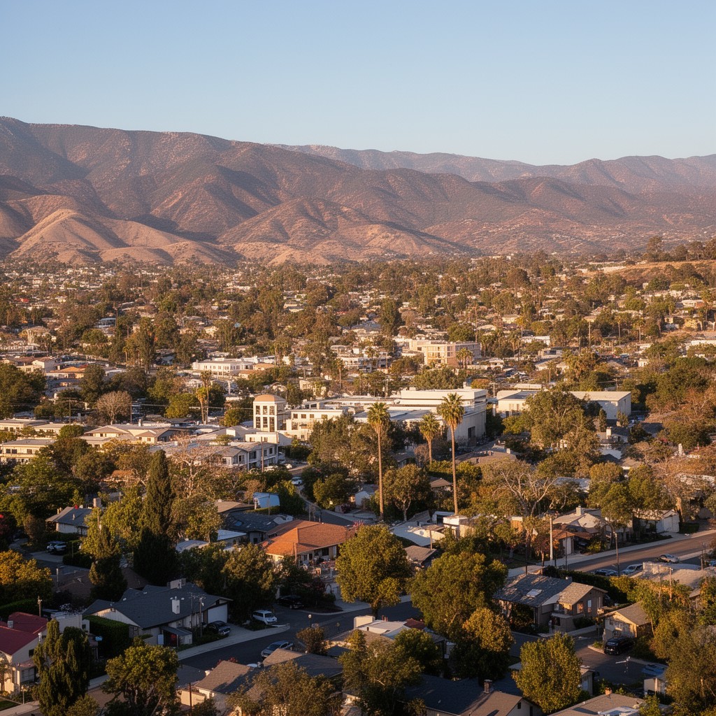 AI-generated illustration of city of Yucaipa, California