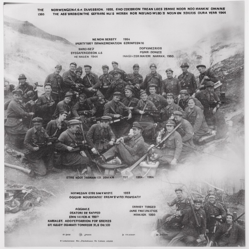 AI-generated illustration of Norwegian 6th Division