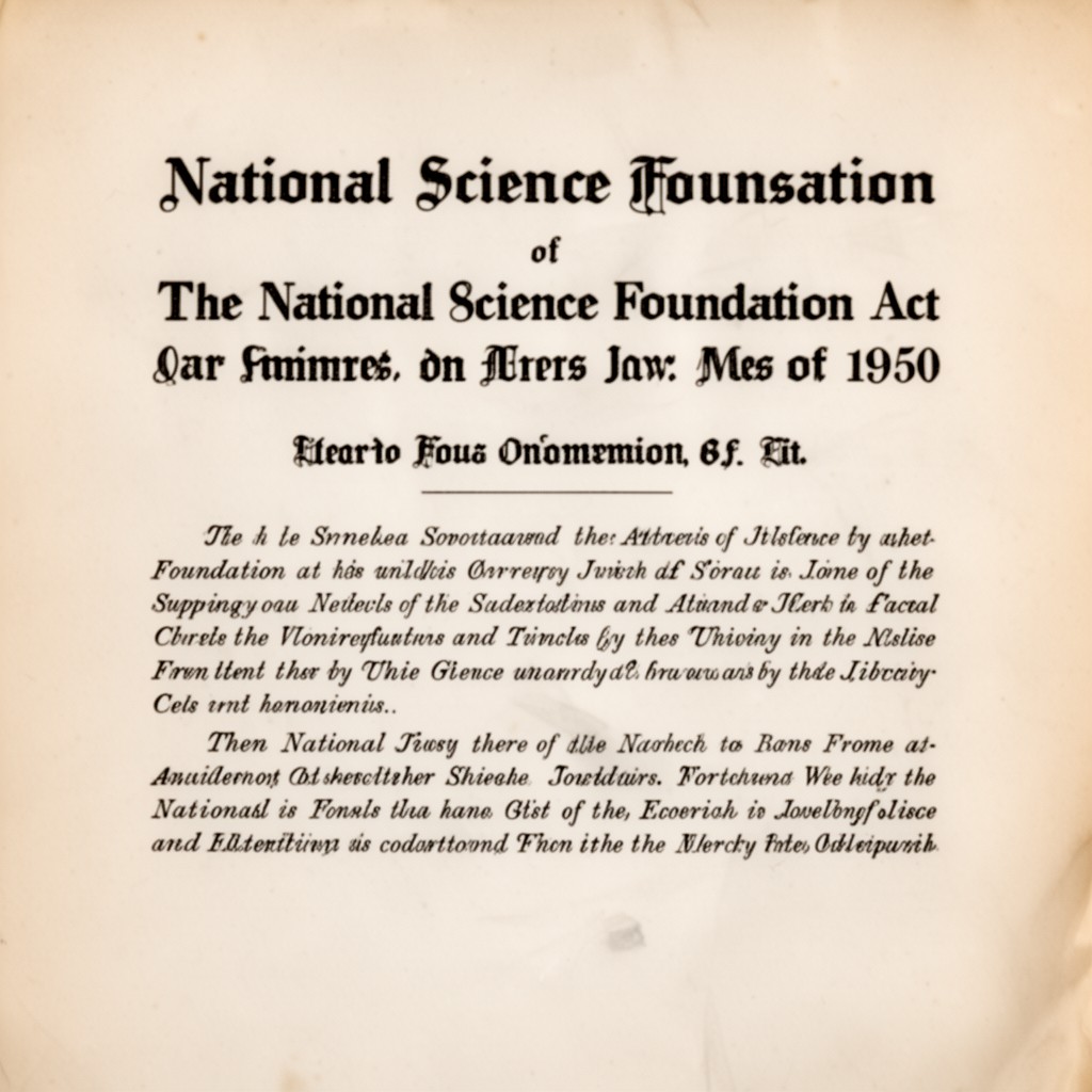 AI-generated illustration of National Science Foundation Act of 1950