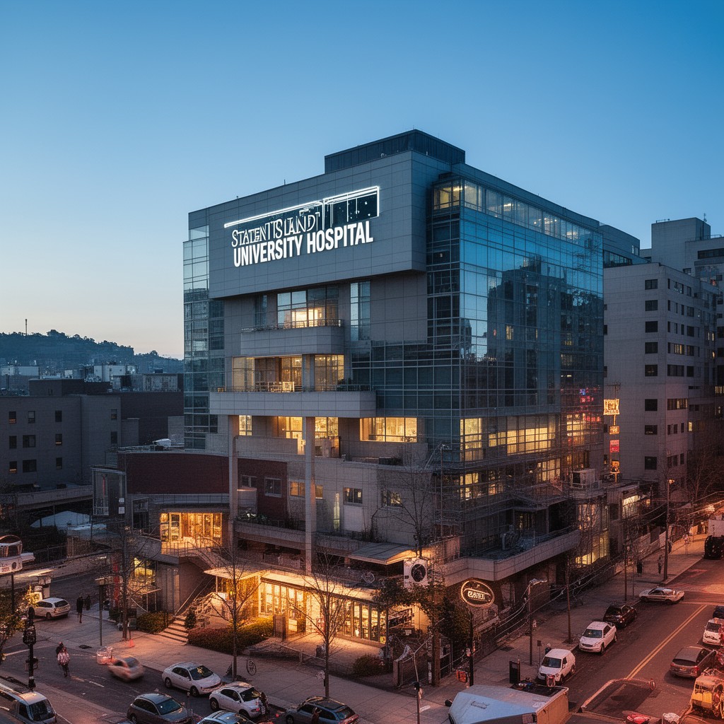 AI-generated illustration of Staten Island University Hospital